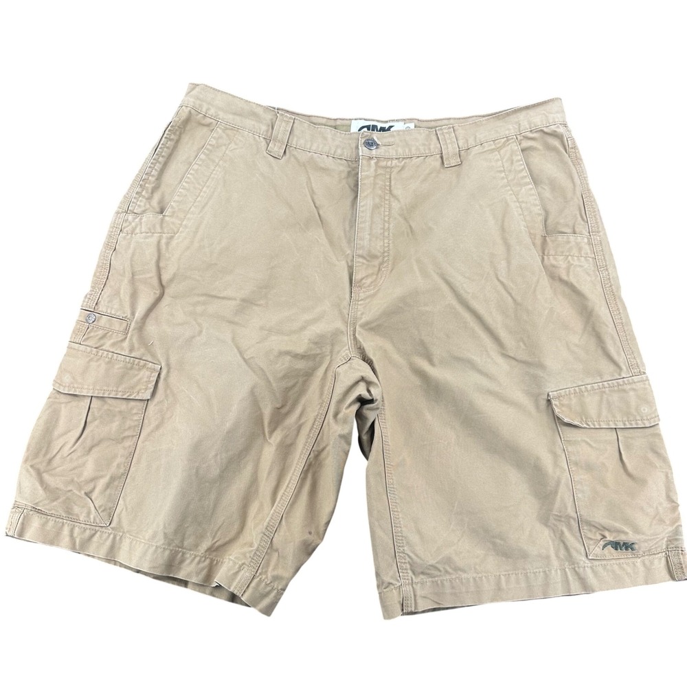 Mountain Khakis Tan Cargo Shorts Men's 40 Canvas Cotton Outdoor Hiking